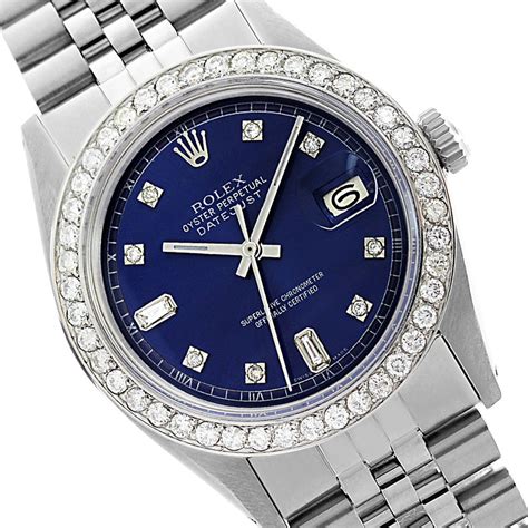 men's rolex blue face|blue face Rolex datejust.